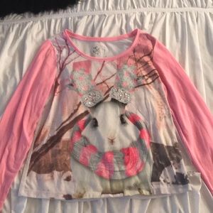 Girls long sleeved pink T-shirt